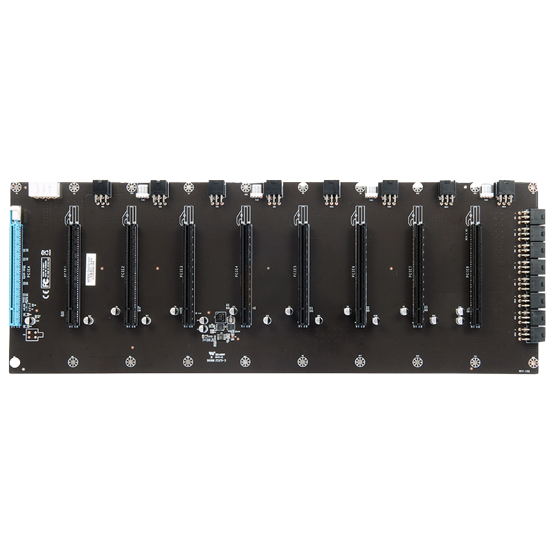 8 GPU riserless BTC ETH горнодобывающая промышленность материнская плата для интеллектуального устройства материнская плата горно-приведенный в действие Celeron 847 DDR3 8