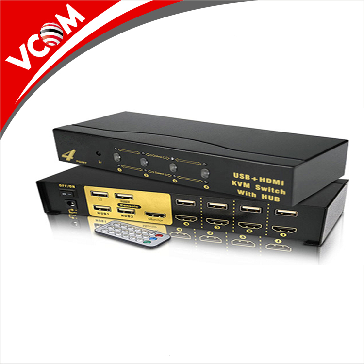 Оптовая продажа Высокое качество Авто VGA HDMI KVM переключатель для клавиатуры мышь CCTV