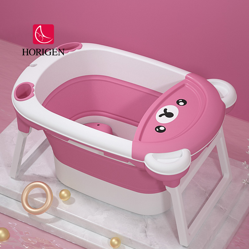 New Hot Selling Newborn Baby Folding Bath Tub Collapsible Baby Bathtub Multi-color Plastic new Baby Foldable Bathtub