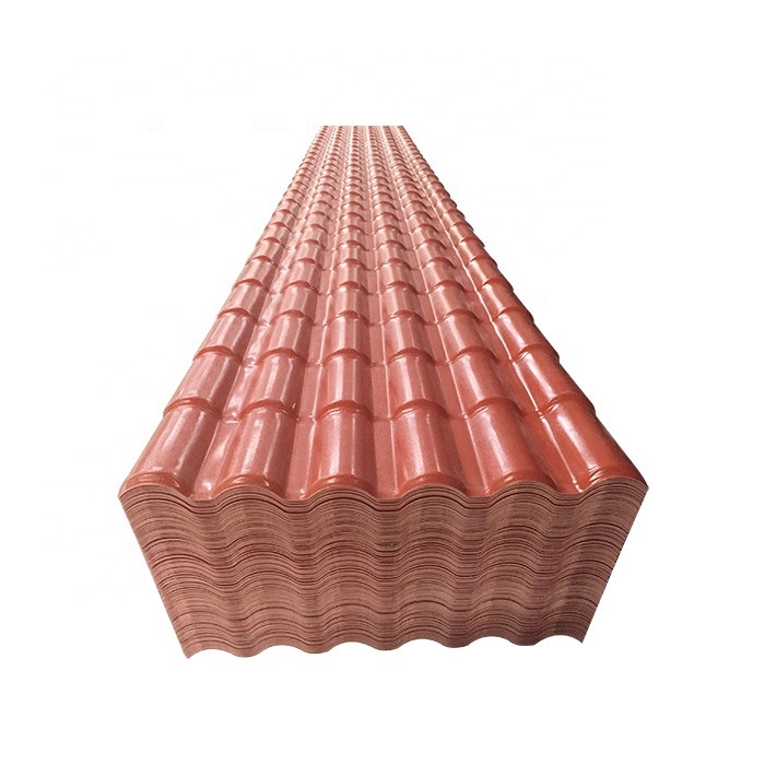 Plastic Roofing Sheets for House Building Materials Corrugated ASA PVC Roof Tile Colombia Spanish Roof Shingles