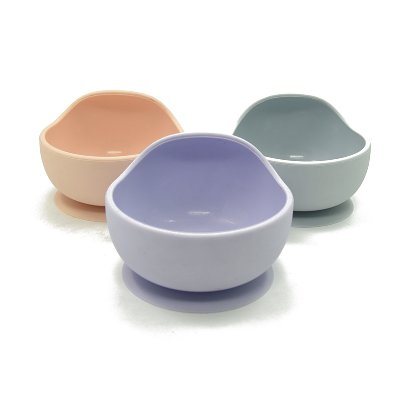 WoSilicone может быть лазером логотип онлайн Горячая продажа чаша для кормления детская посуда силиконовая всасывающая чаша для ребенка
