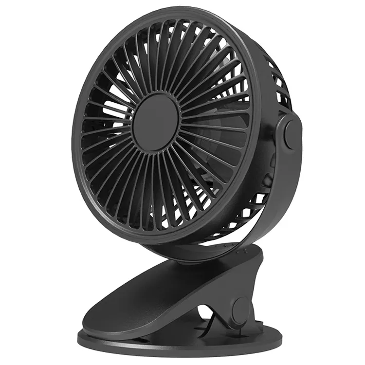 New Design Mini Portable Clamp Personal Cooling Fan Table Desktop Fans with Clip 3 level Wind Vehicle-Mounted Fan