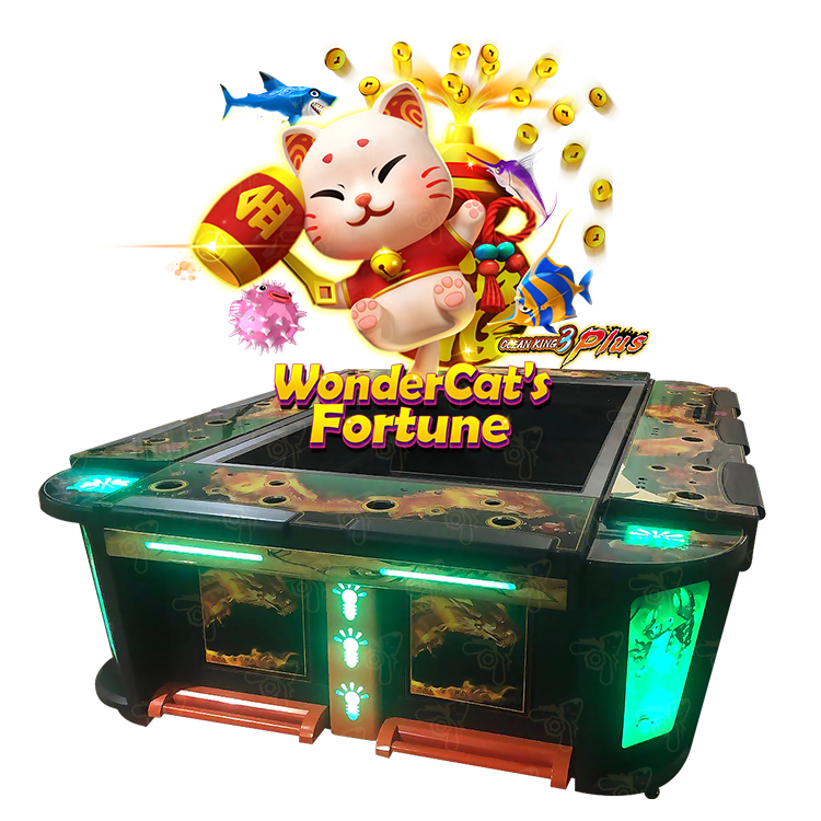 Высокоприбыльный монетный игровой автомат для рыбалки на 10 игроков Ocean King 3 Plus чудо-Кот удачи