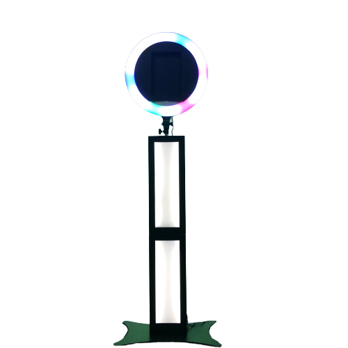 Portable IPad Photobooth Machine Wedding or Party photo booth shell ipad Selfie IPad Photo Booth With Ring Light