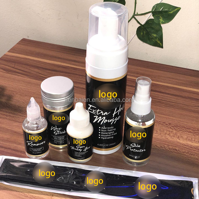 Low MOQ Lace Glue Pen Remover Lace Tint Healer Sample Trial Lace Front Wigs Install Kit Hair Styling Extension Tools Set