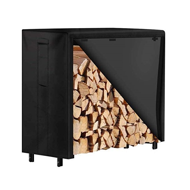 Firewood Holder Cover home storage for wood weather resistant 600D Oxford Heavy duty Firewood cover