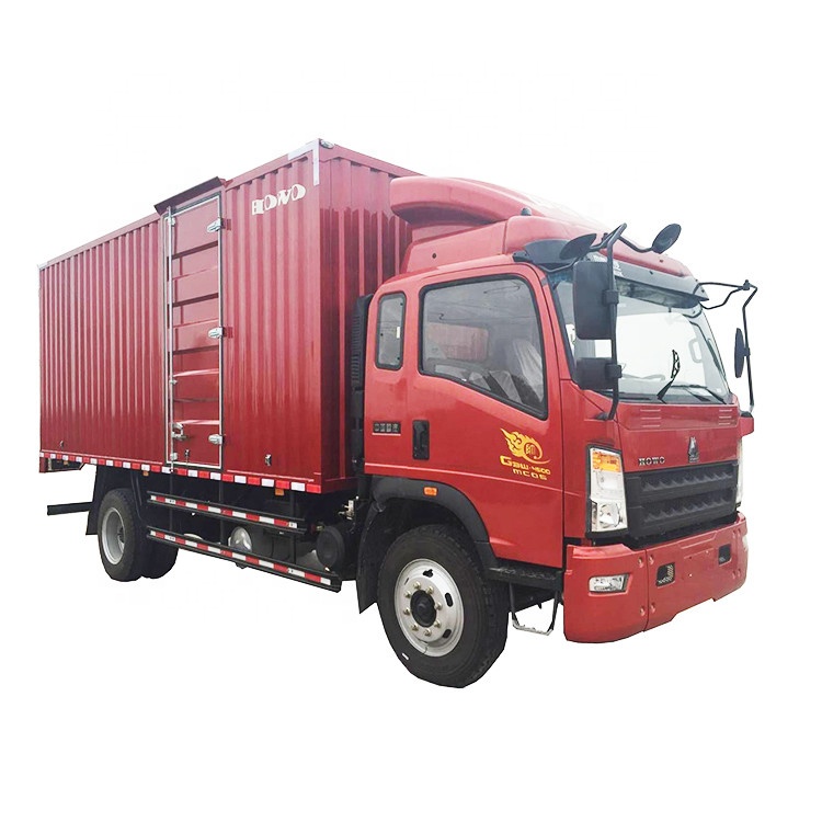 HOWO Manufacturer 7 Ton Steel Box Cargo Truck for Sale