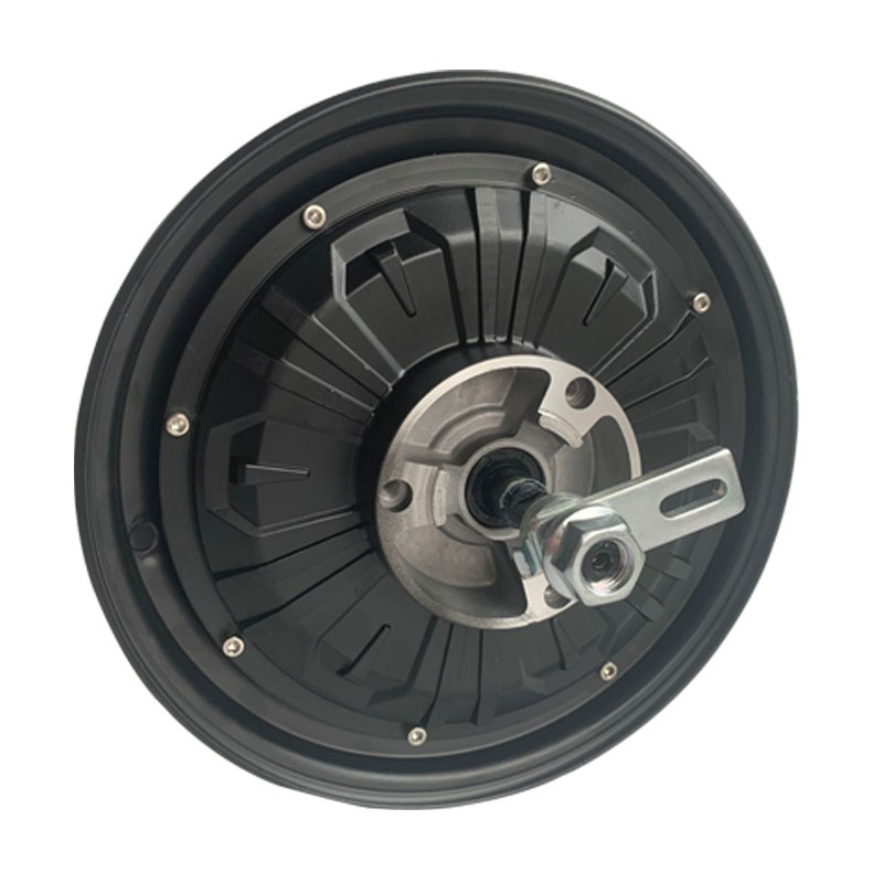 10 inch left disc brake electric vehicle motor 48V60V500W DC brushless hub motor