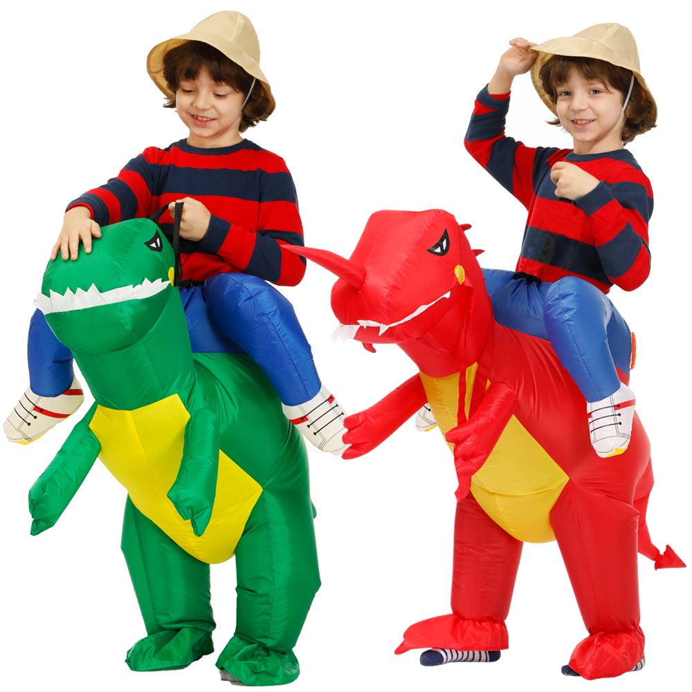 Kids Animal Purim Dino Theme Party Costume Anime Inflatable Dinosaur Boys Girls Costume Suit