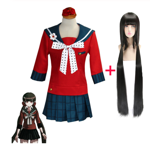 Костюм для косплея Danganronpa V3 Killing Harmony, школьная форма харукава маки, парадный костюм, парик, вечерние принадлежности