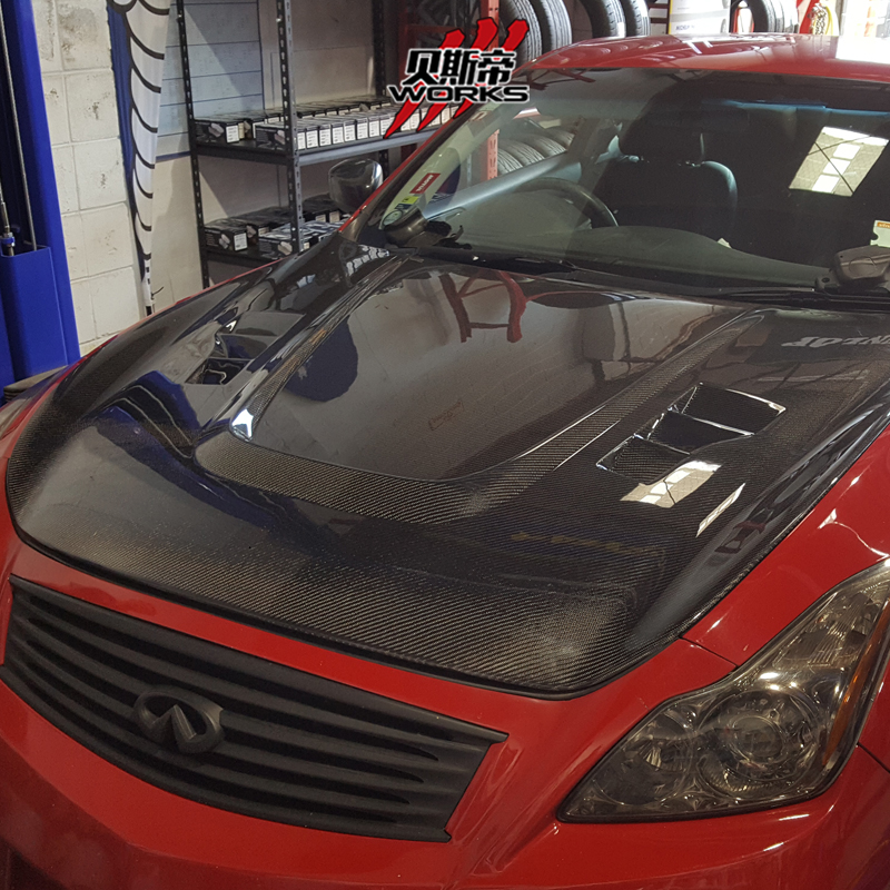 Капот из углеродного волокна DarwinPRO 07-13 BSD для Infiniti G35/G37 4Dr