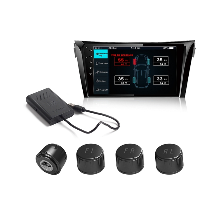 Newly Designed Car External Digital Monitoring Tpms Sensor Wireless Tire Pressure Monitoring System Dvd Display