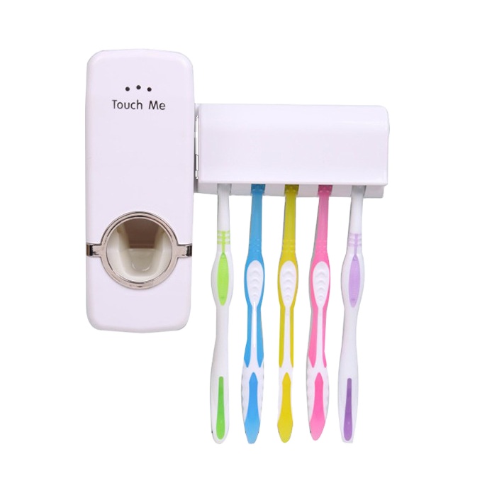 Hot Selling Convenient Washable Automatic Toothpaste Dispenser With Toothbrush Holder
