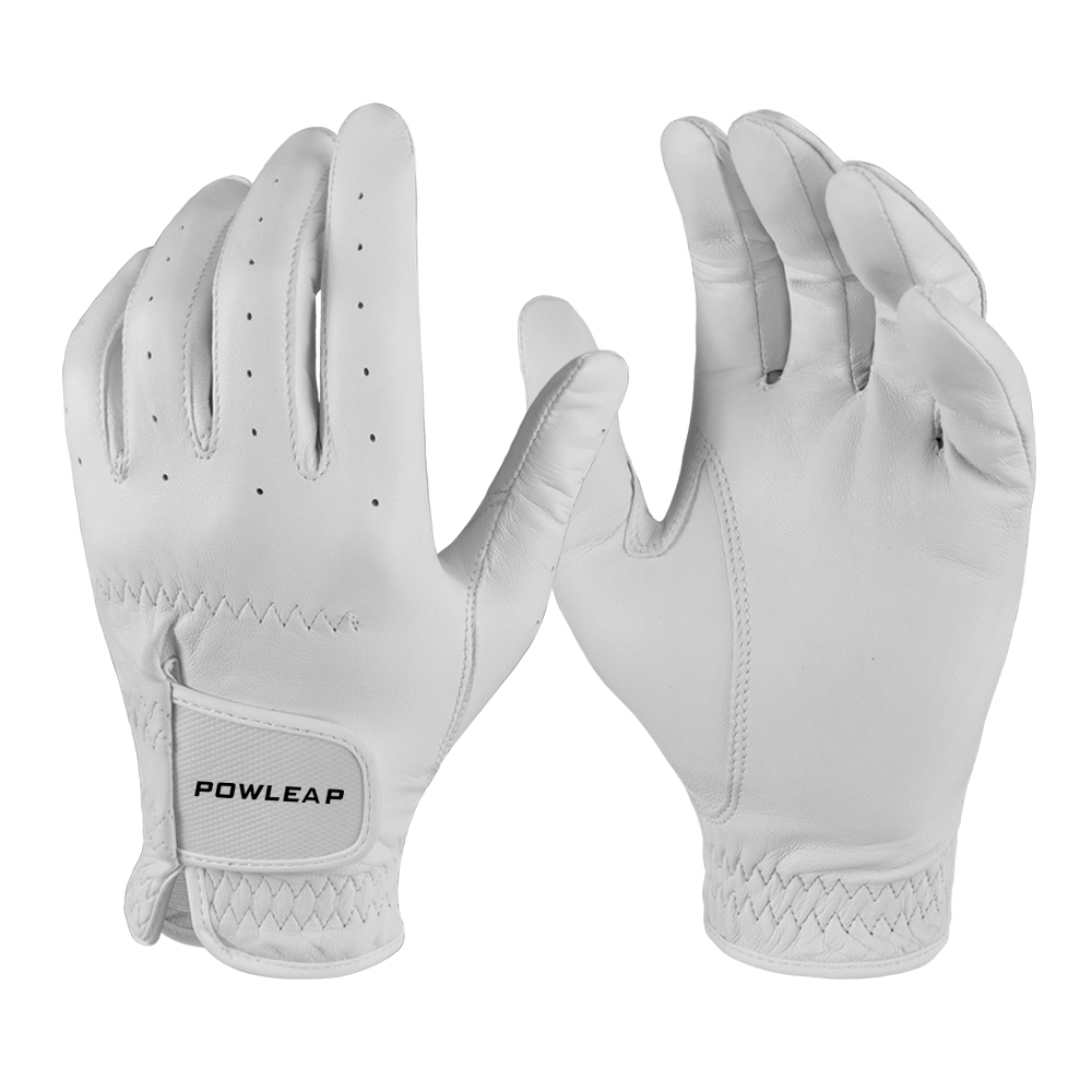 2021 New Design Custom Logo Lightweight Left Hand Cabretta Leather Golf Gloves Golf Man Woman