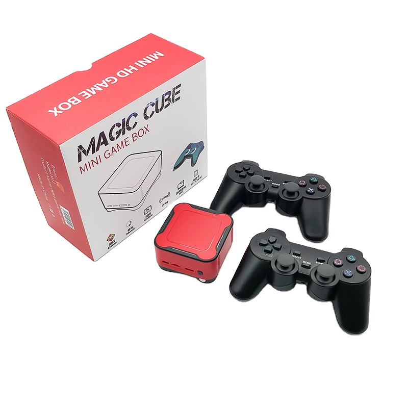 Игровая консоль Magic cube 4K для аркадных игр, HD-выход, ТВ-видео консоль, небольшой динамик, можно добавить беспроводной геймпад