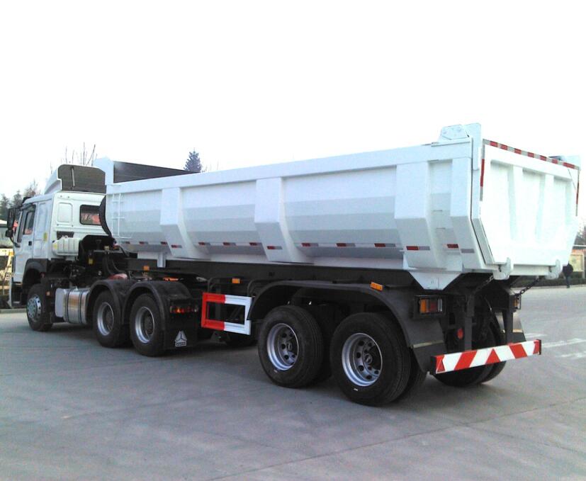 Heavy duty 40ft 5 axle 100 ton 150 tons 200t stone transportation tipper truck trailer dump cargo semi trailer