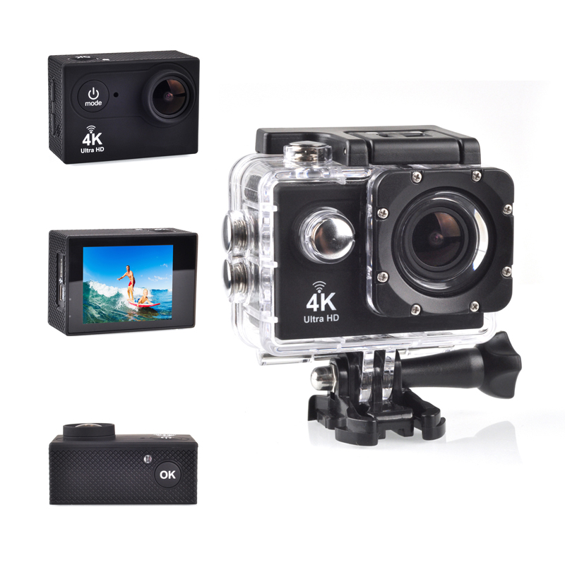 2021 Мини Wi-Fi вращающаяся видеокамера видеорегистратор go pro Экшн-камера 4k Водонепроницаемая спортивная видеокамера