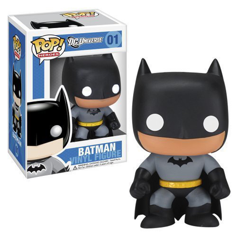 Экшн-фигурка Бэтмена Funko Pop DC Comics #01 Коллекционная модель игрушек 10 см