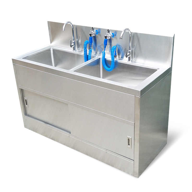W03 Hospital Operating hospital customized stainless steel hand washing sink 304 steel operated hand wash sink for Operating