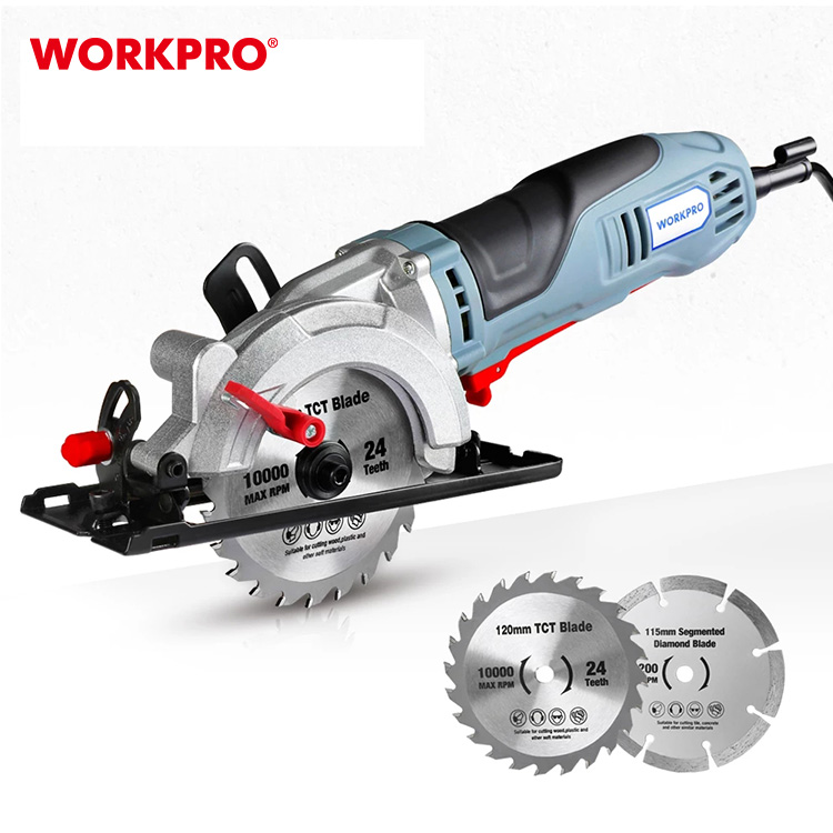 WORKPRO электрическая мини циркулярная пила 710 Вт многофункциональная электрическая пила с TCT лезвием и алмазным лезвием, пильный станок, электроинструменты