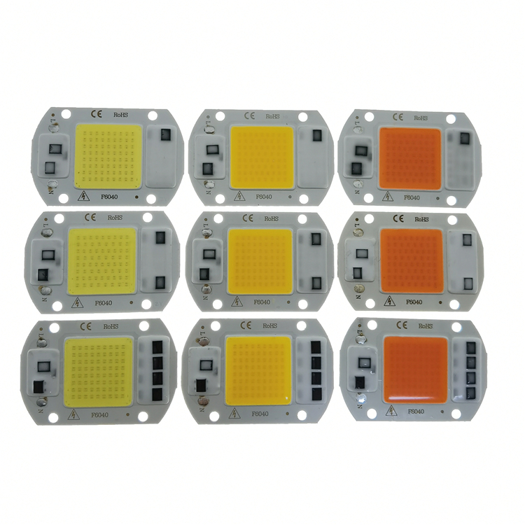AC220V 110V 20W 30W 50W водителя COB Светодиодная лампа Full Spectrum LED свет для выращивания чип смарт-ic Гидропоники DIY светать для растений