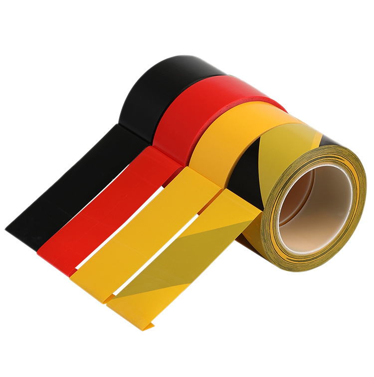 Hot sale marking warning tape floor road marking tape/black and yellow warning tape