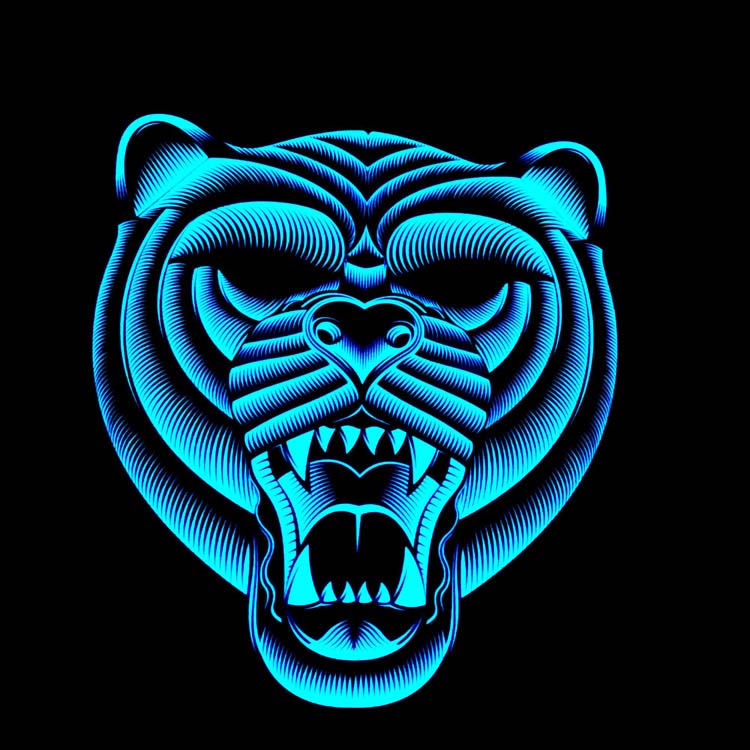 LED Light Up Cool Masquerade Sound Activated EL Panel Mask For Halloween Party