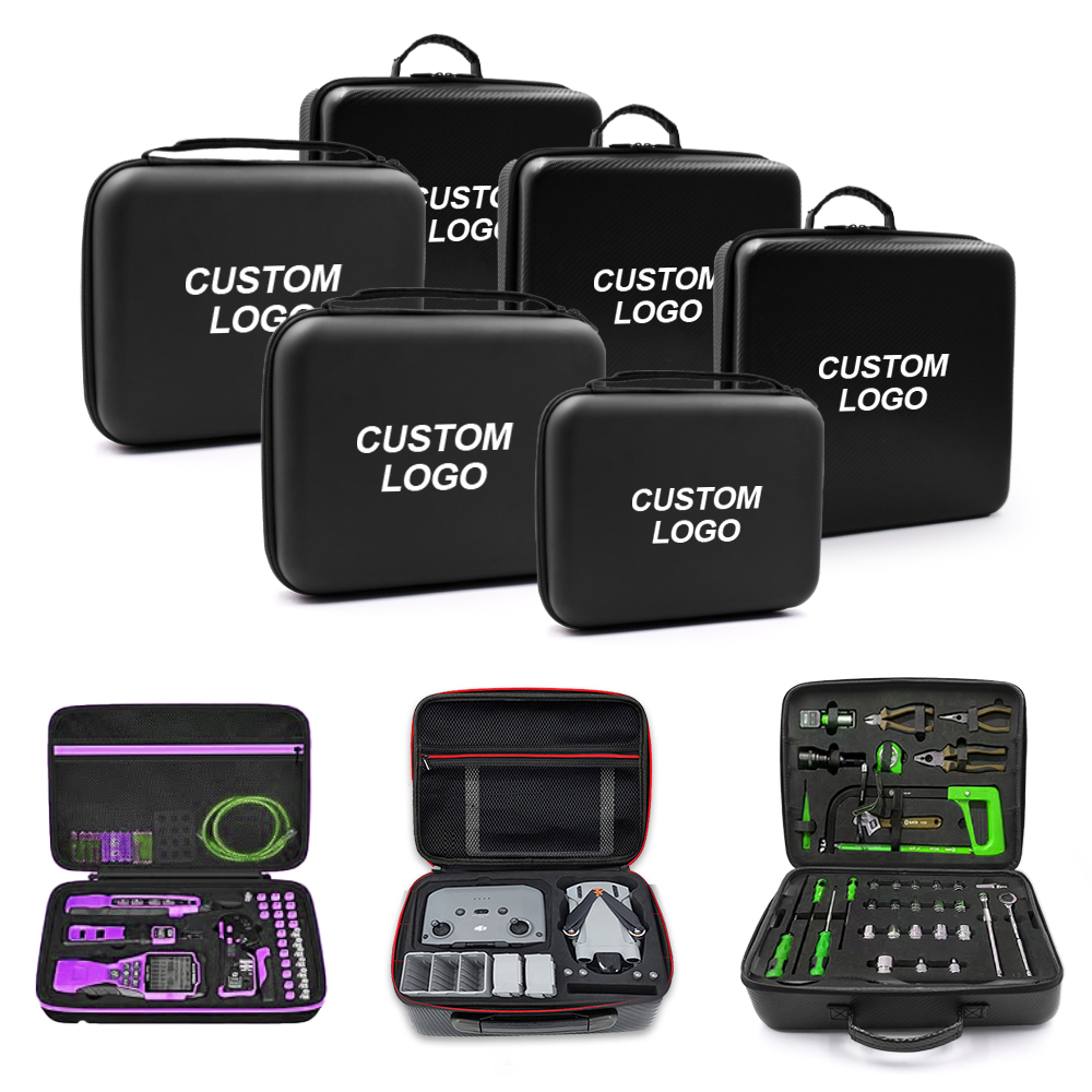 Custom Portable Tool Hard Shell Carrying Eva Case Protective Barber Case Mechanical Tool Box Set for Tools Accessories