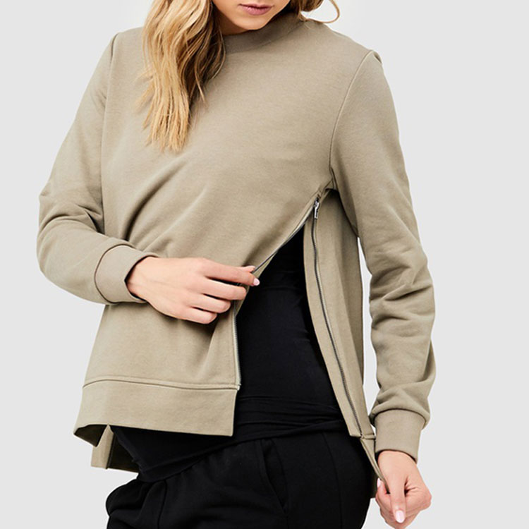 Maternity Sweatshirt Women Nursing Maternity Winter Hooded Breastfeeding Pregnant Hoodie Women Long Sleeve Hooded Sweater