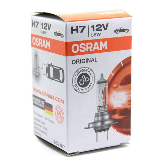 Галогенная лампа Osram H7 64210 12 В 55 Вт, сделано в германии