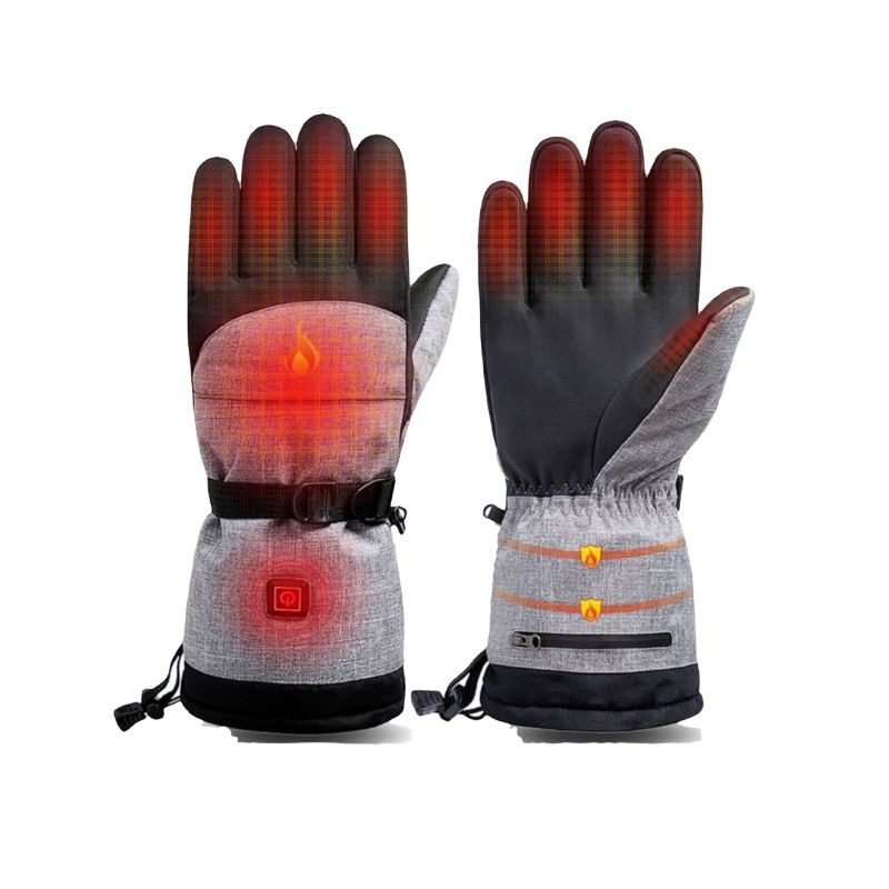 Waterproof Rechargeable Electric Heating mittens Touch Screen Warm Hand Winter Outdoor Sports Gloves for Ski Motorcycle