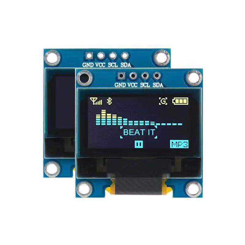 Прямая поставка, интерфейс I2C, 4 контакта, 128x64, синий, желтый цвет, SSD1306, 0,96 дюйма, модуль дисплея OLED
