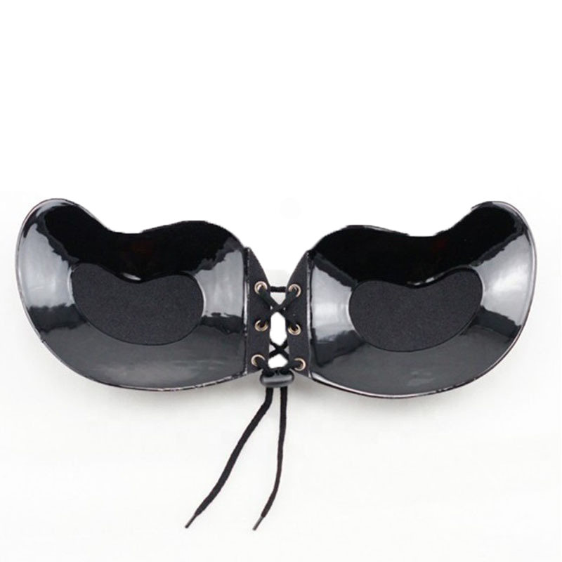 2021 hot selling High Viscosity Fell Free Breathable Push-up and deep V Fabric Sponge Bra