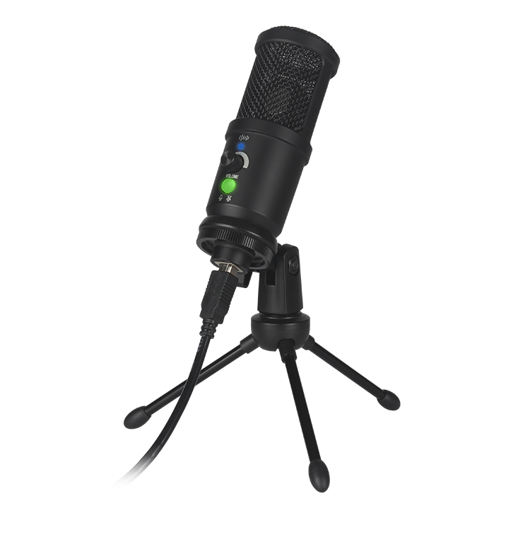 Headphone with Microphone Easy to Use for Live Show Gaming Microphone Condenser Microphone Tripod for Computer