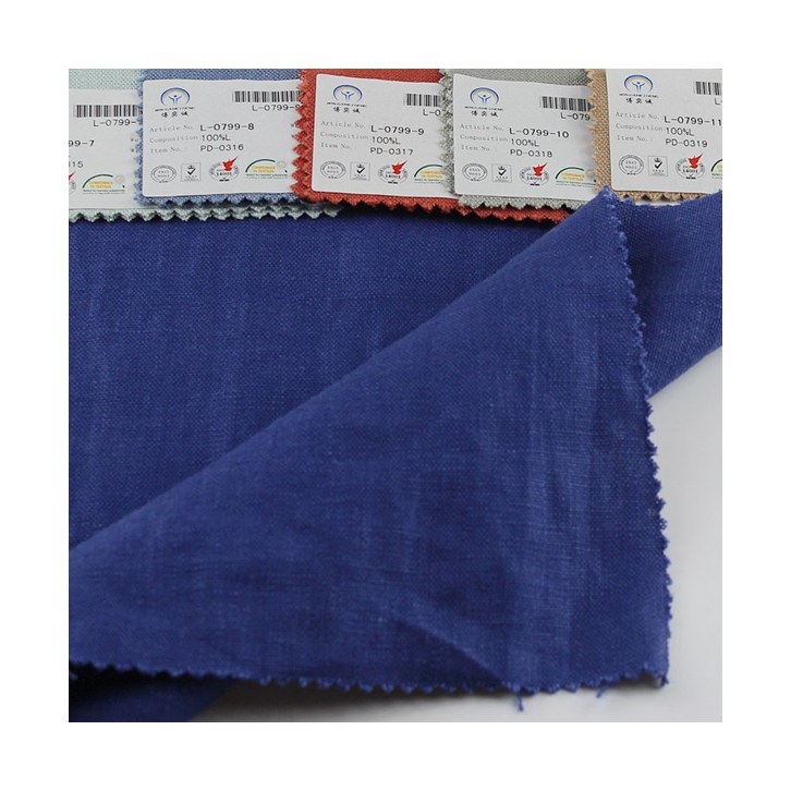6*6 250gsm 135cm width washed pure linen fabric for pants