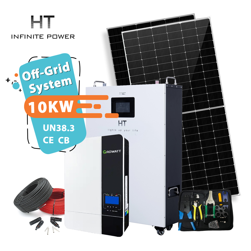 10KW Home Solar System Kit Customized 5-10kw System with Lithium Iron Phosphate Battery MPPT Controller for Energy Power Panels