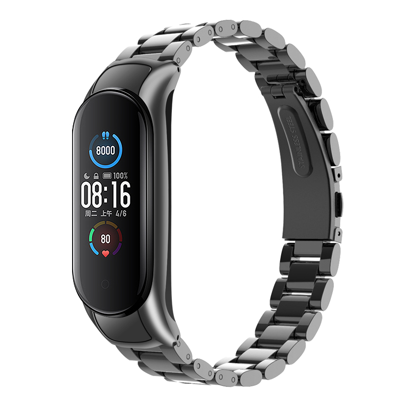 Ремешок из нержавеющей стали для Xiaomi mi Band 4 3, браслет, совместимый с MiBand 4, новый цветной браслет