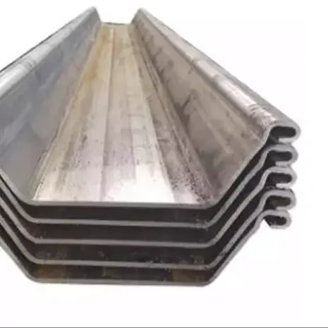 Shandong Steel factory supply Q235B carbon sheet pile steel price of type 2 steel sheet pile