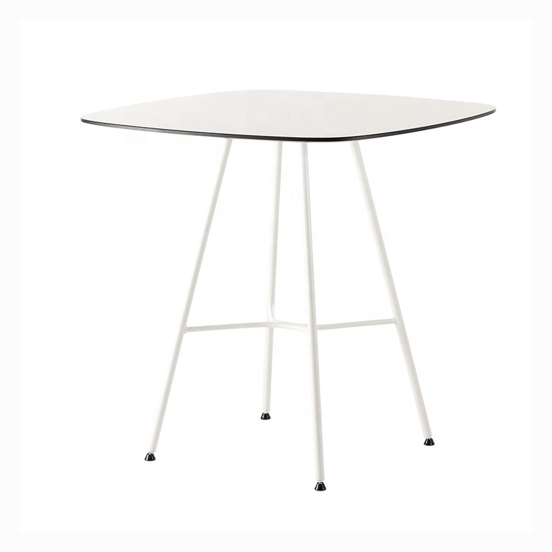 (SP-AT446) Customizable white restaurant sets used furniture metal coffee shop table