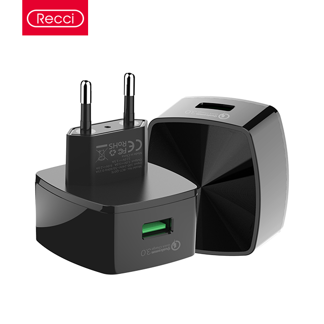 Recci travel qualcomm Быстрая зарядка qc 3,0 usb зарядное устройство настенное зарядное устройство