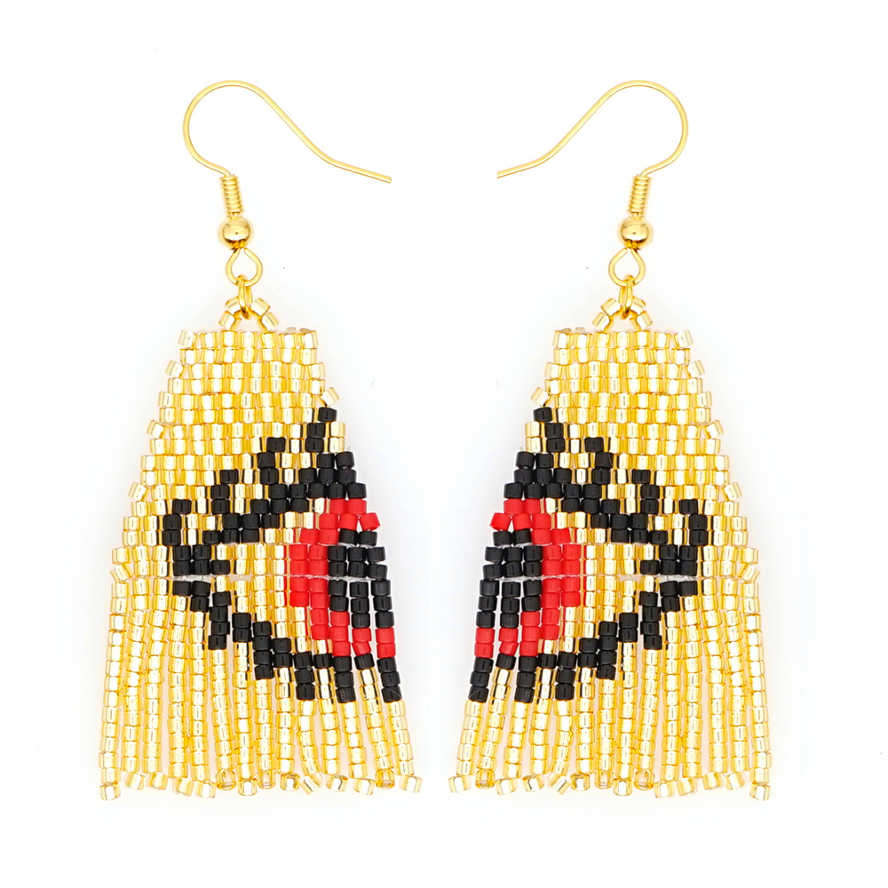 Серьги Go2boho сглаза ювелирные изделия 2021 весенне-летние модные ювелирные изделия с бусинами Миюки серьги с бахромой от оригинального завода
