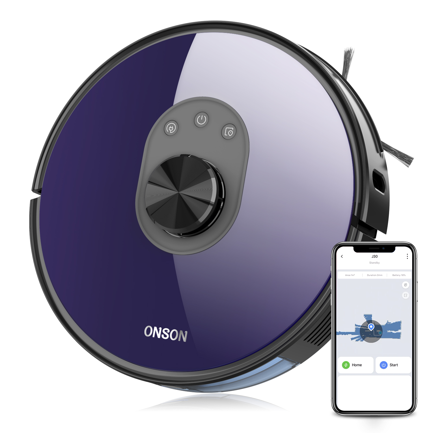 Робот-пылесос ONSON Robo с Wi-Fi и лазерным сканированием