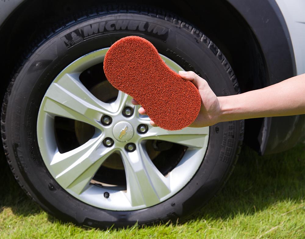 Silicone car care washing sponge car cleaning sponge double carwashing usage sponge scourer