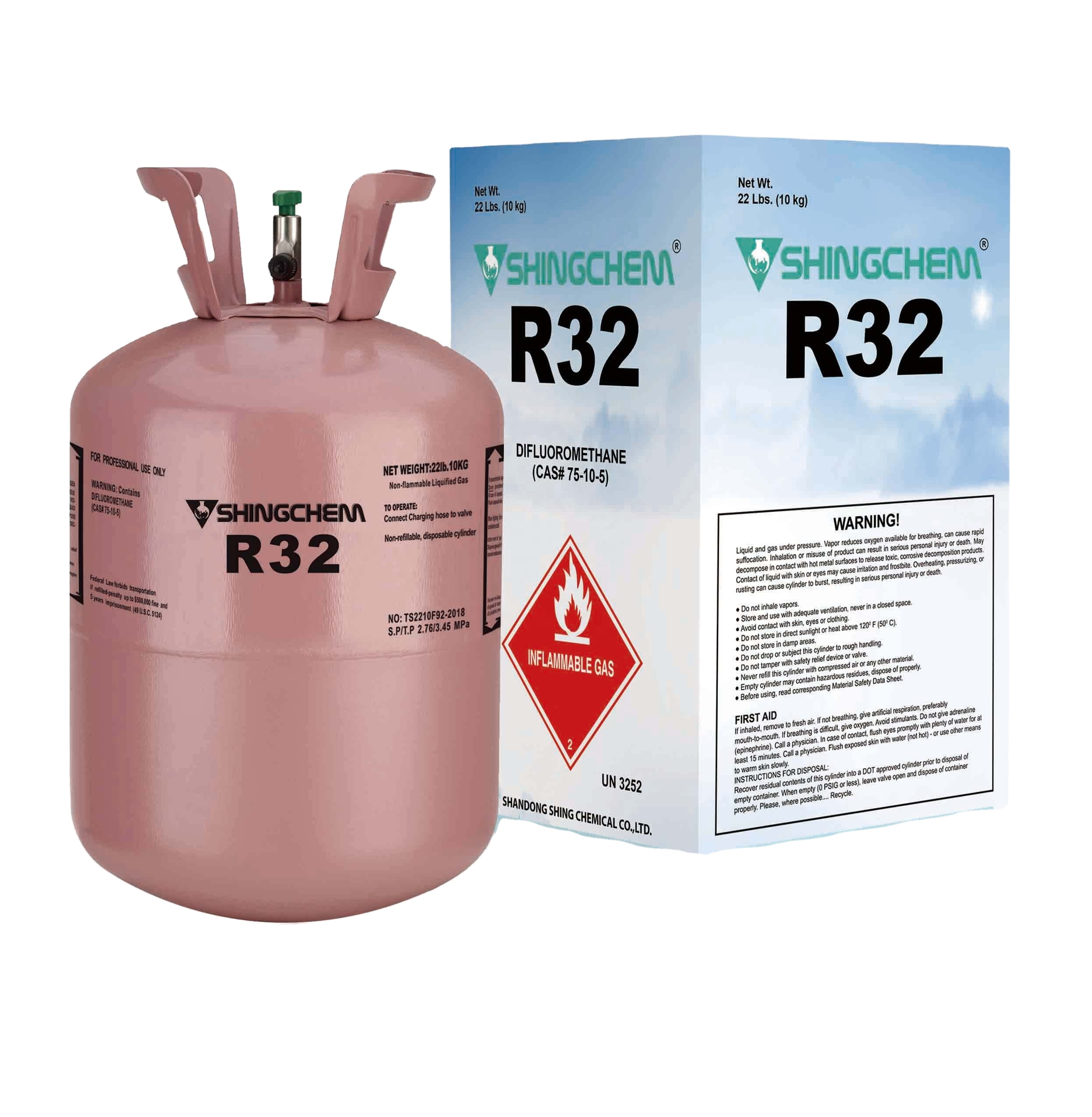 Газовый кондиционер SHINGCHEM R134a R32, хладагент R32, Заводская поставка, кондиционер 99.9% чистоты