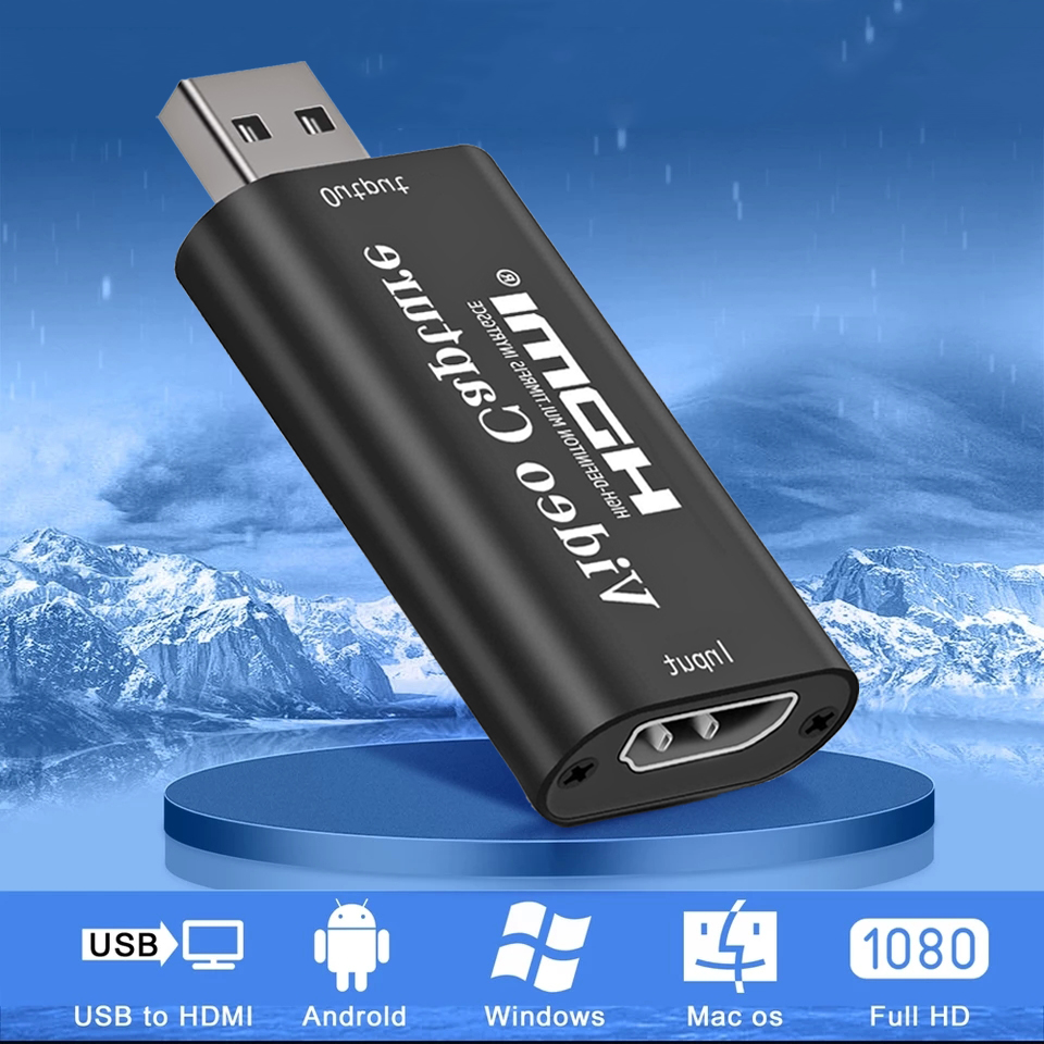 Mini 4K 1080P HDMI к USB 2,0 Карта видеозахвата игры записывающее устройство для PS4 игра для Youtube OBS потокового видео трансляции