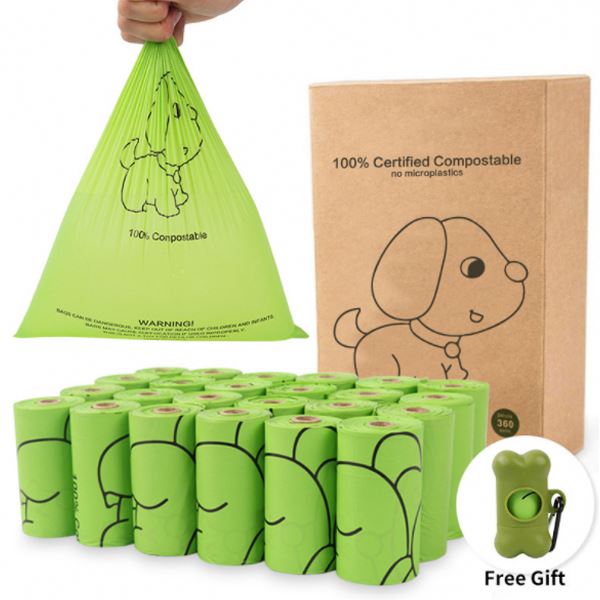 Environmental protection outdoor dog pva poop bag pet thickening include HDPE EPI PE Corn starch PLA Corn starch PBAT