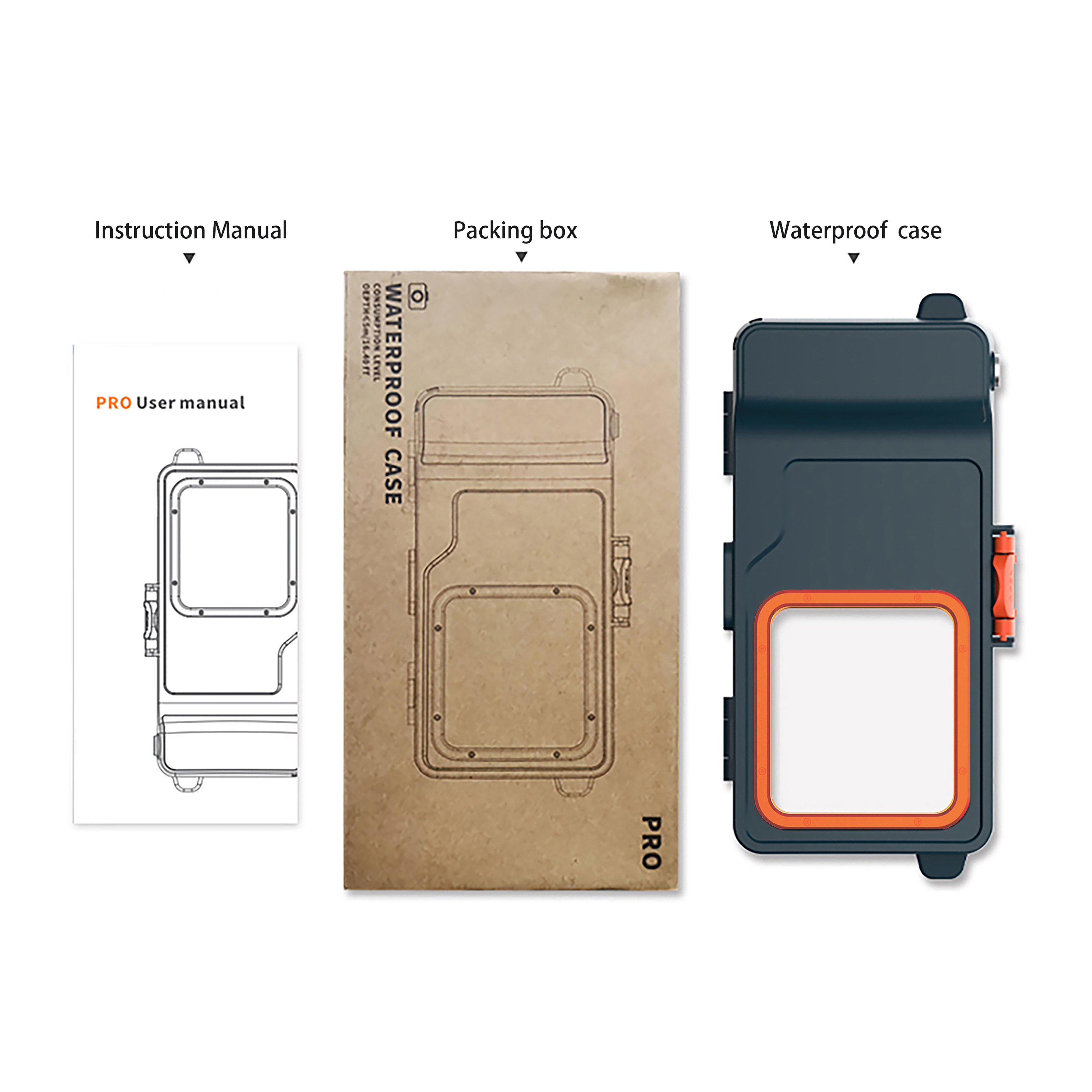 Shockproof IPX8 Underwater 360 Full Sealed Diving Waterproof Phone Case Float Strap Hot Dive Mobile Phone Bags Cases Waterproof