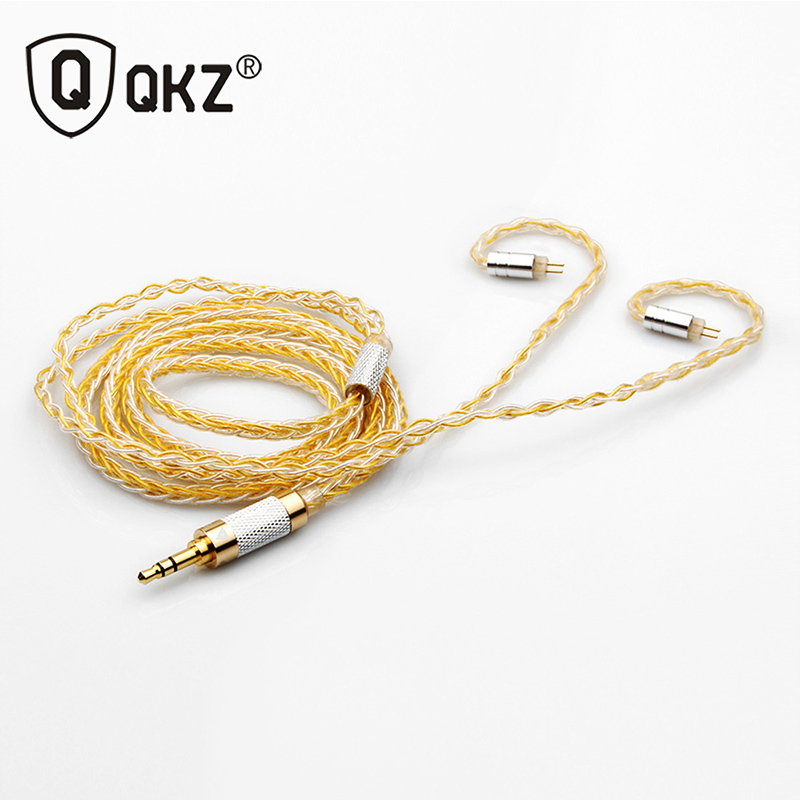 QKZ 2 Pin-8 нитка с серебряным покрытием наушники обновление линии