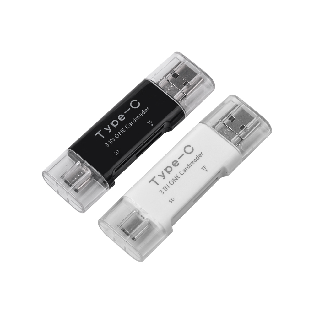 Фабрика многофункциональный USB 2.0TF SD Тип C OTG Smart Card Reader для смартфонов и компьютера