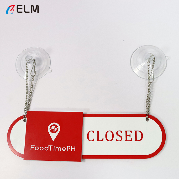 Custom High Quality Acrylic Modern Hotel Restaurant Apartment Door Guide Plate With Suction Cup